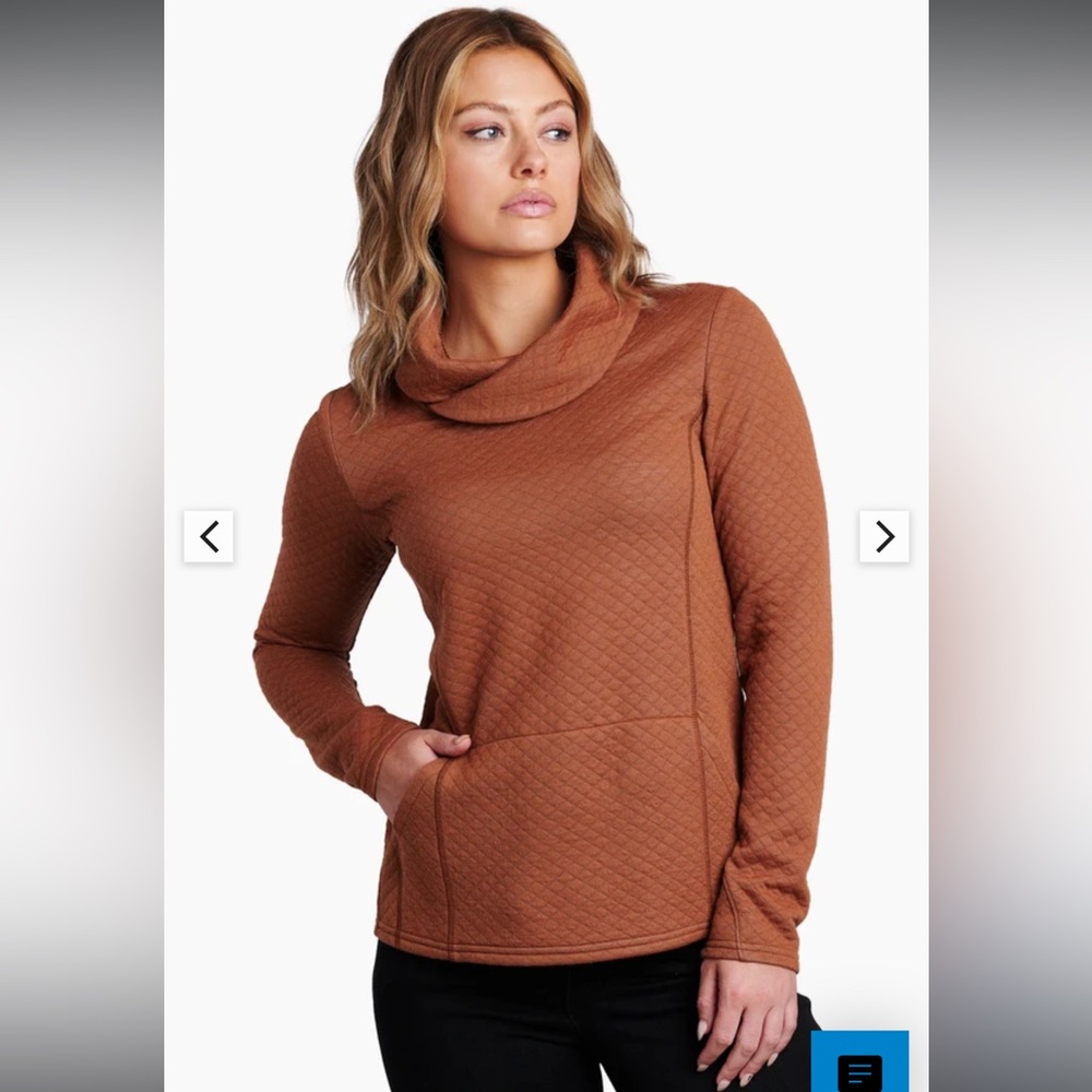 KÜHL Women's Athena Cowl Neck Sweater - Copper